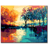 Painting by numbers Eden landscape